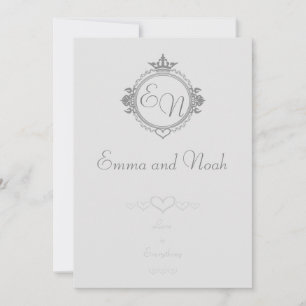 Customise the names, initials and phrase Love Thank You Card