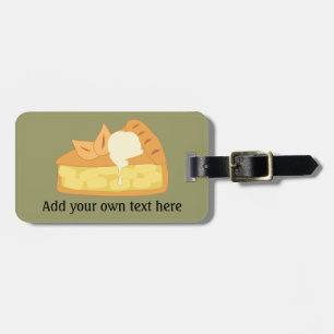 Customise this Apple Pie Slice graphic Luggage Tag