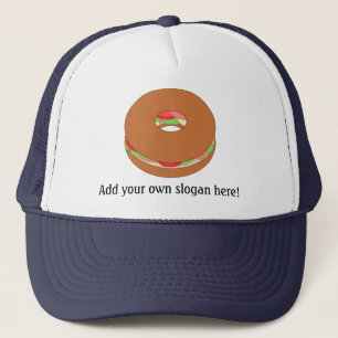 Customise this Bagel graphic Trucker Hat