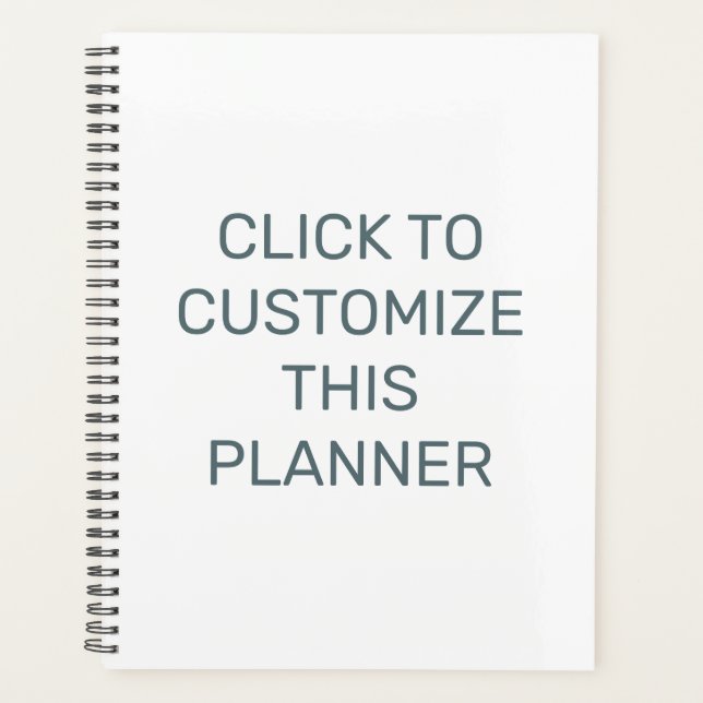 Customise This Black Spiral Planner (Front)