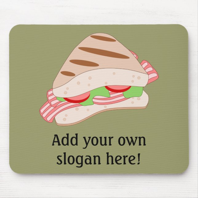 Customise this BLT Sandwich Graphic Mouse Pad (Front)