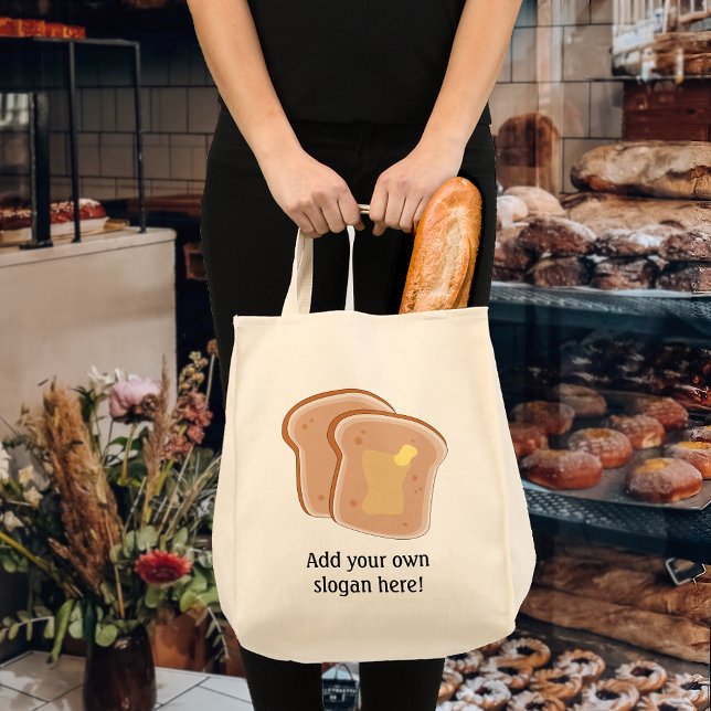 Customise this Buttered Toast graphic Tote Bag (Creator Uploaded)