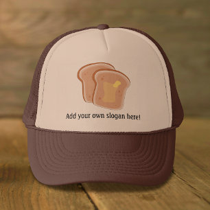 Customise this Buttered Toast graphic Trucker Hat