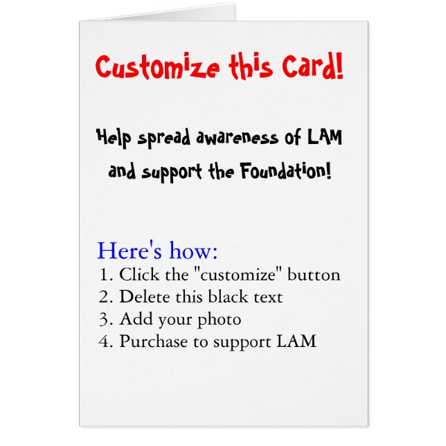 Customise this Card! (Front)