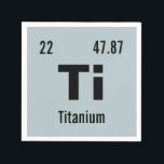 Customise this Chemistry Element Napkin<br><div class="desc">Customise this geeky chemistry periodic table of the elements paper napkin template. Enter in your favourite element or create your own! Change the chemical element name, symbol, atomic number and atomic mass. Click customise to change the background colour or make further edits. Perfect decor and accessory for chemistry or science...</div>