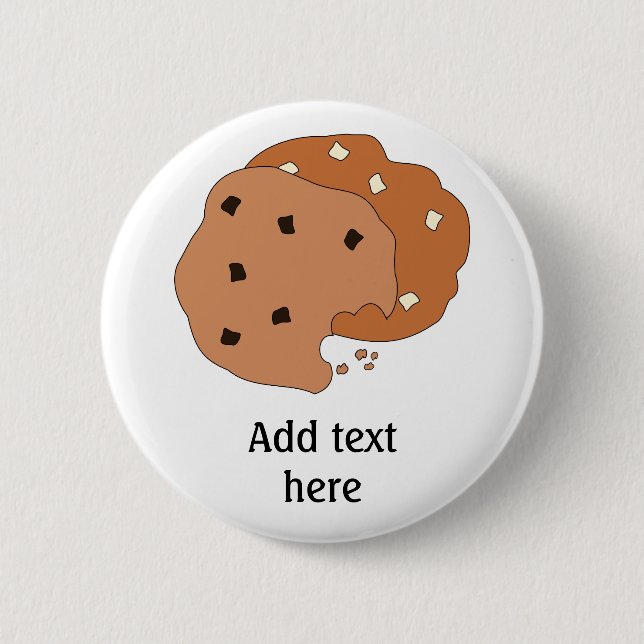 Customise this Cookies graphic 6 Cm Round Badge (Front)