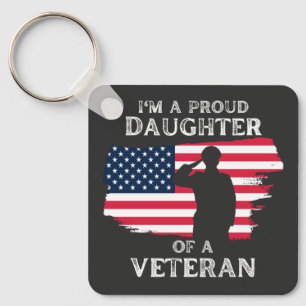 Customise This Design: I'm A Proud Daughter Key Ring