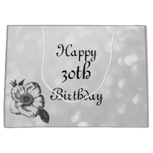 Customise this Happy 30th Birthday Large Gift Bag
