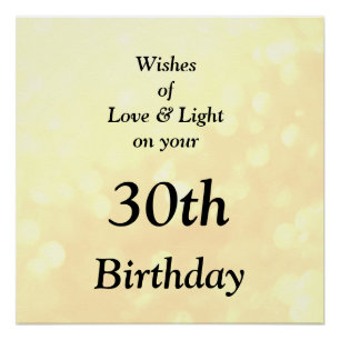 Customise this Love and Light birthday friend Poster