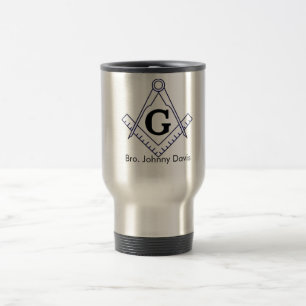 Customise this Masonic Stainless Steel Travel Cup