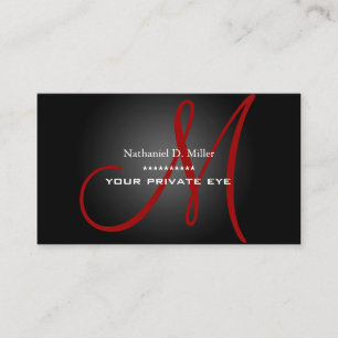 Customise this monogram business card