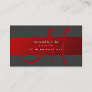 Customise this monogram business card