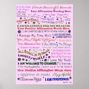 Customise this Organic Affirmation Poster
