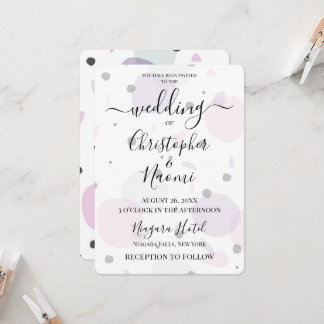 Customise This: Pastel Spots & Shapes Invitation