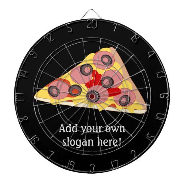 Customise this Pizza Slice graphic Dartboard (Front)