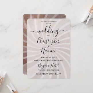 Customise This Retro Sunburst Wedding Invitation