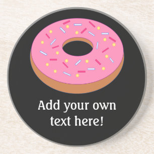 Customise this Ring Doughnut Graphic Coaster