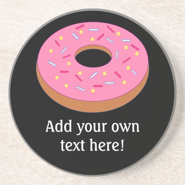 Customise this Ring Doughnut Graphic Coaster (Front)
