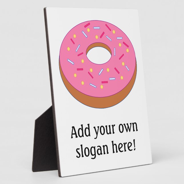 Customise this Ring Doughnut Graphic Plaque (Side)