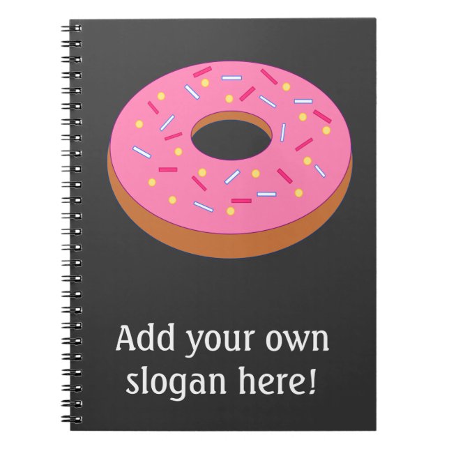 Customise this Ring Doughnut Graphic Spiral Notebook (Front)