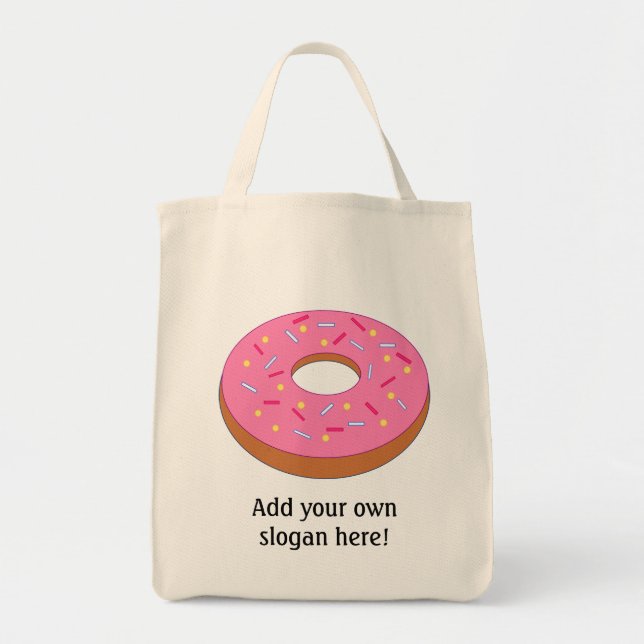 Customise this Ring Doughnut Graphic Tote Bag (Front)