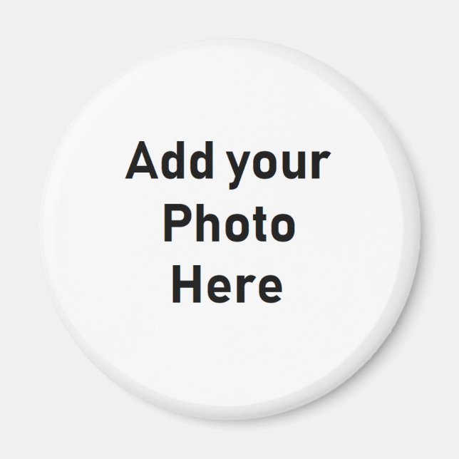 Customise this Round Photo Magnet (Front)