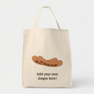 Customise this Sausages graphic Tote Bag