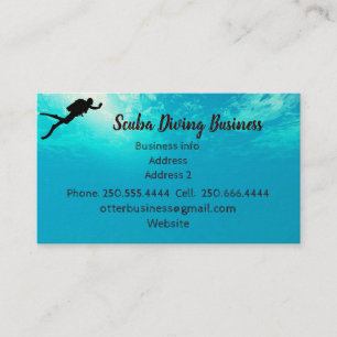 Customise this Scuba Diving Business Business Card