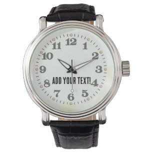 Customise this vintage classic white watch