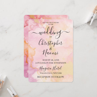 Customise This Watercolor Background Invitation