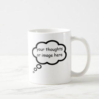 customise thought cartoon balloon coffee mug