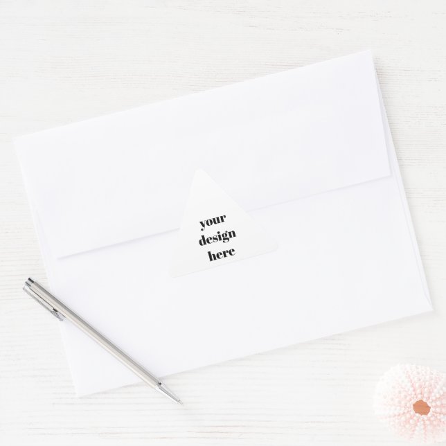 Customise  triangle sticker (Envelope)