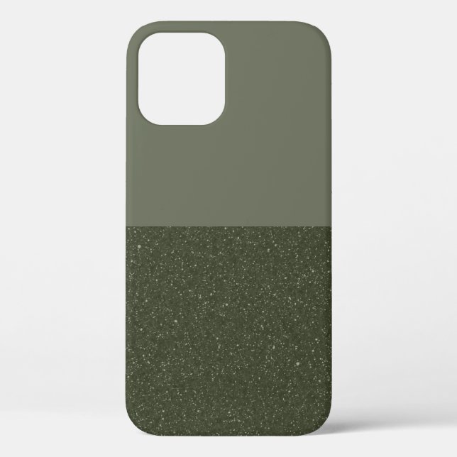 Customise Two-Tone Moss Green iPhone Case (Back)