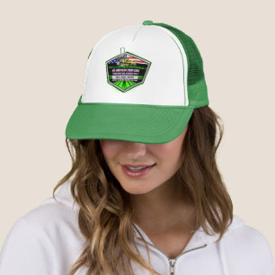 Customise USA Flag Patriotic Lawn Care Service Trucker Hat