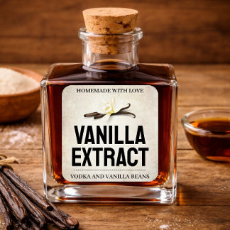 Customise Vanilla Extract label VE103sq