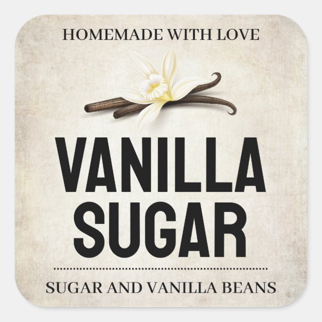 Customise Vanilla Extract label VS103sq (Front)