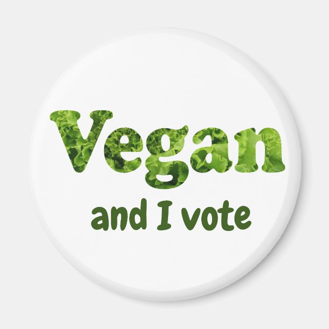 Customise Vegan Activist Voter Magnet (Front)