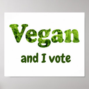 Customise Vegan Activist Voter Poster