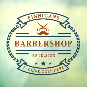 Customise Vintage Barber Shop Scissors Moustache