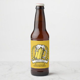 Customise Vintage Sketch Beer Professional Beer Bo Bottle Label