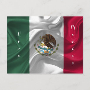 Customise Viva Mexico Flag Postcard