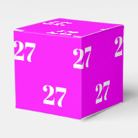 Customise w/Initial White Letter Number magenta
