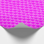Customise w/Initial, White Letter, Number magenta Wrapping Paper<br><div class="desc">Customise w/Initial,  White Letter,  Number magenta Wrapping Paper
Customise,  personalise,  all your gifts with their individual letter,  initials,  alphabet,  name

For Birthdays,  Christmas,  Holidays gift wrapping paper</div>