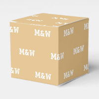 Customise w/Initial White monogram camel gift