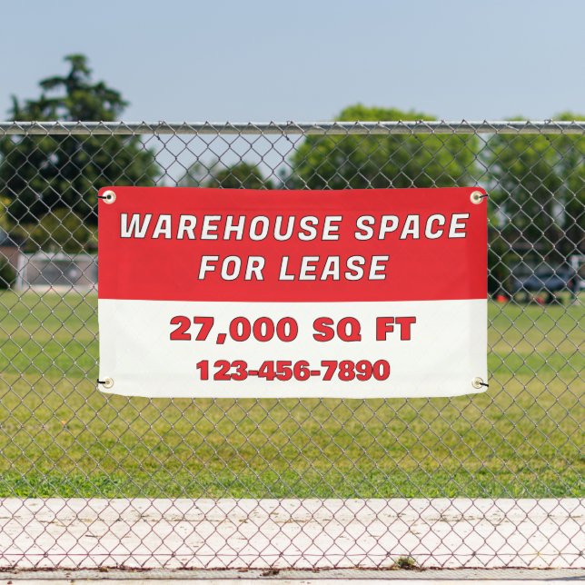 Customise Warehouse Space For Lease Business Banner (Insitu)
