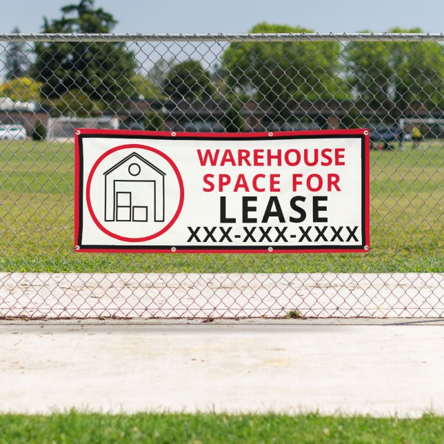 Customise Warehouse Space For Lease Fence Banner (Insitu)