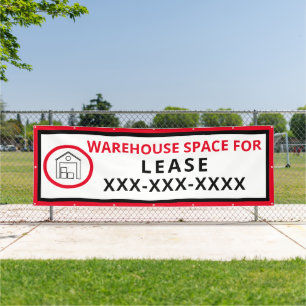 Customise Warehouse Space For Lease Fence Large Banner
