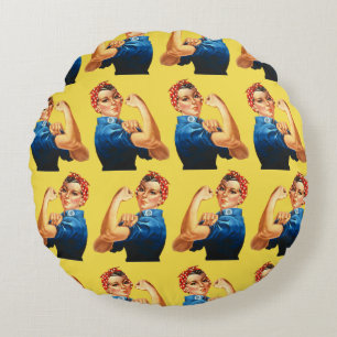 Customise We can do it Round Cushion