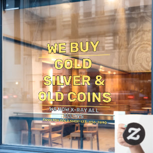 Customise We Sell Gold Silver Precious Metals Shop