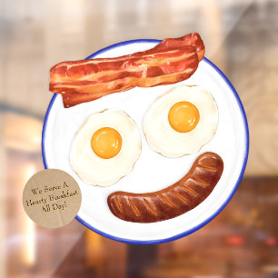 Customise We Serve Breakfast All Day Eggs Bacon